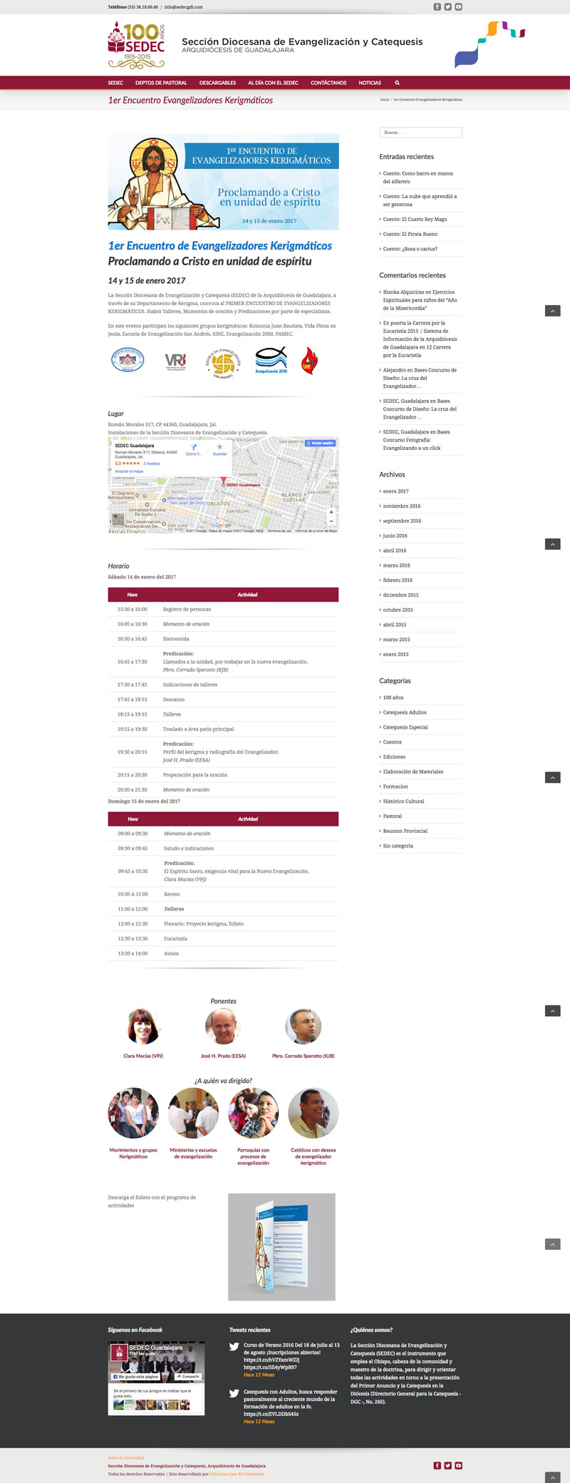 Landing Page – Conference